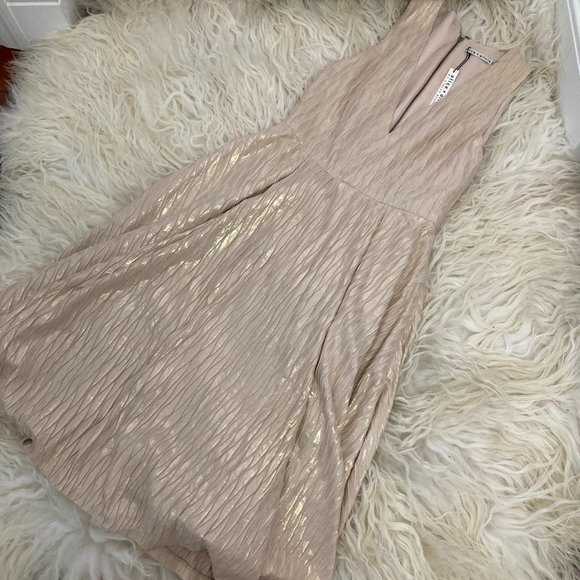 ALICE + OLIVIA V-Neck Midi Length Dress - Picture 2 of 12